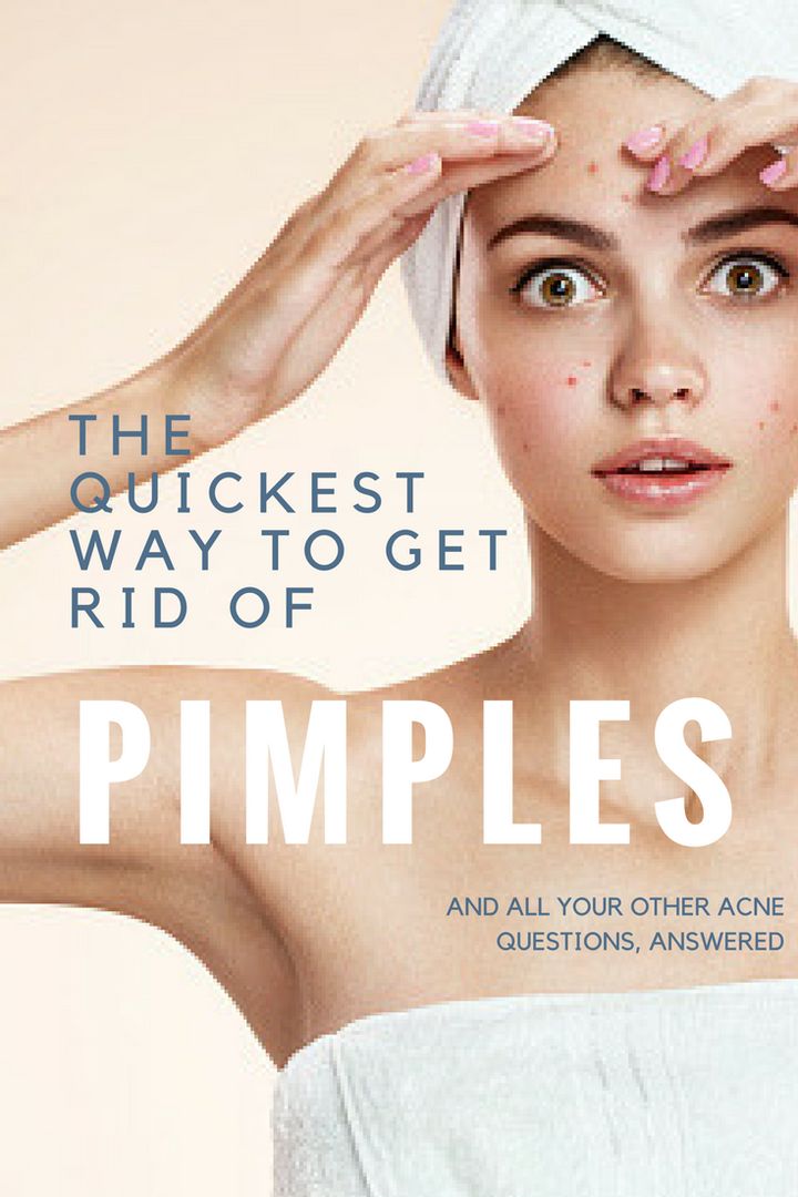 Quickest way to get rid of a pimple
