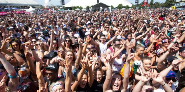 MELBOURNE, AUSTRALIA - DECEMBER 05: Huge crowds attend and revel at STEREOSONIC Melbourne on December 5, 2015 in Melbourne, Australia. (Photo by El Pics/GC Images)