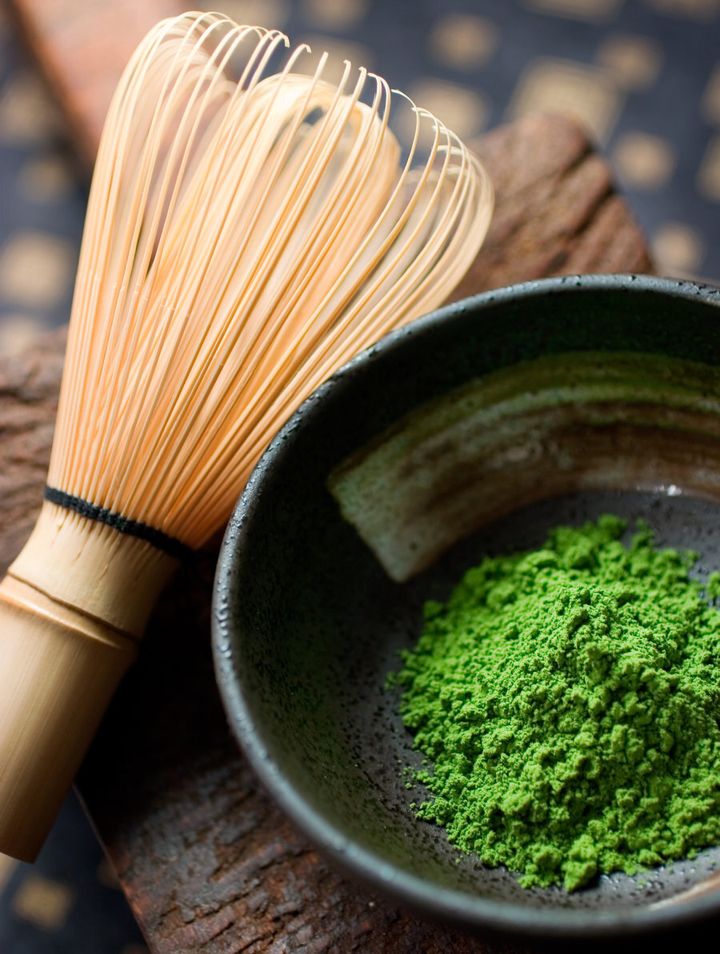 Bamboo utensils are used in the traditional ceremony to make matcha tea.