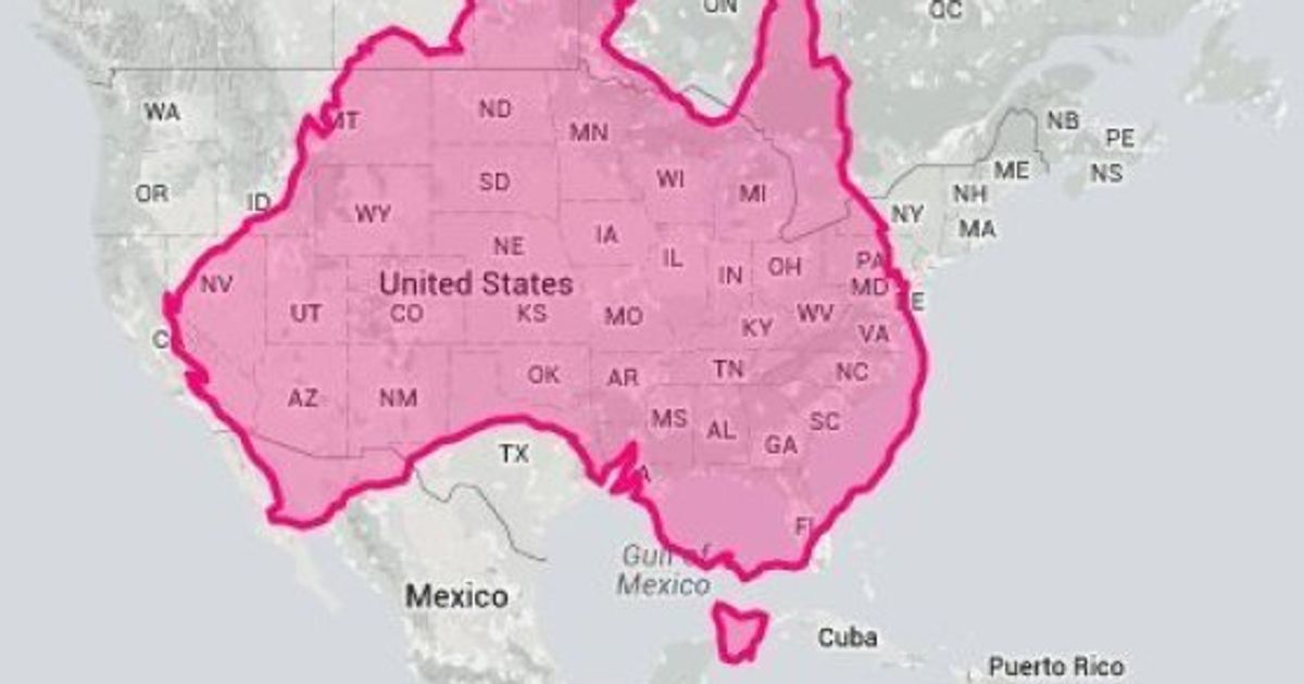 Compare Australia S Size To Other Countries Huffpost Australia