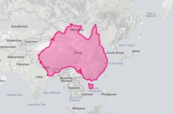 Compare Australia's Size To Other Countries | HuffPost Australia