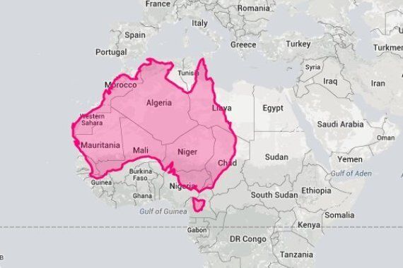 Compare Australia S Size To Other Countries Huffpost Australia News