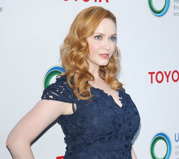 Christina Hendricks giving us major hair goals.