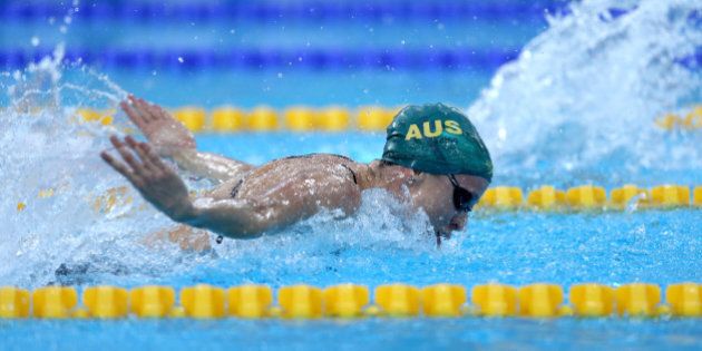 DUBAI, UNITED ARAB EMIRATES - AUGUST 31: Marieke D'Cruz of Australia competes in the Women's 100m Butterfly heats during the FINA Swimming World Cup at Hamdan Sports Complex on August 31, 2014 in Dubai, United Arab Emirates. (Photo by Warren Little/Getty Images)