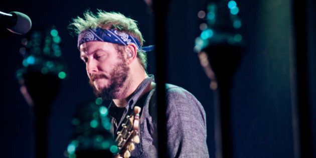 BERLIN, GERMANY - NOVEMBER 5: Justin Vernon of the band Bon Iver performs live during a concert at Arena on November 5 2012 in Berlin, Germany. (Photo by Anne-Helene Lebrun / Redferns via Getty Images)