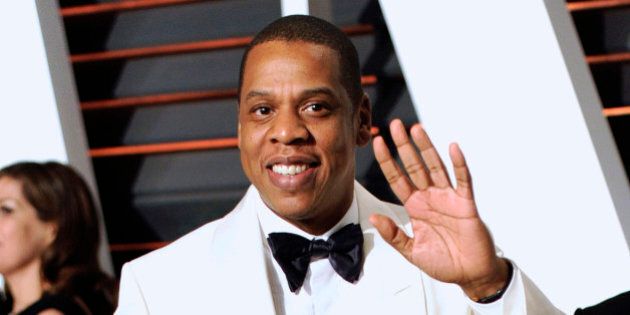 FILE - In this Feb. 23, 2015 file photo, Jay-Z arrives at the 2015 Vanity Fair Oscar Party in Beverly Hills, Calif. Tidal, the streaming service co-owned by Jay Z, Rihanna, Madonna and other artists, announced Wednesday, June 3, it would offer its $9.99 service for $4.99 for anyone with a âvalid .edu email addressâ in a few weeks. The music platform also offers a premium service of $19.99 for high-fidelity sound, which is reduced to $9.99 for students. . (Photo by Evan Agostini/Invision/AP, File)