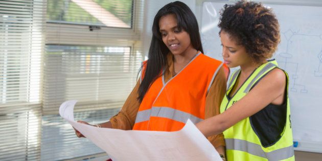 Black women engineers or construction professionals