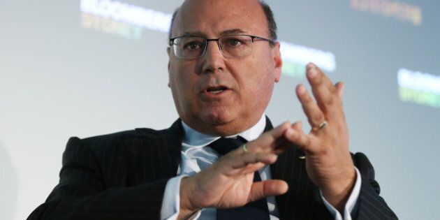 Arthur Sinodinos, Australia's Cabinet secretary, speaks during the Bloomberg Summit in Sydney, Australia, on Wednesday, Nov. 18, 2015. Falling economic growth raises budget hurdles for the government, Sinodinos said in a speech at the summit. Photographer: Brendon Thorne/Bloomberg via Getty Images