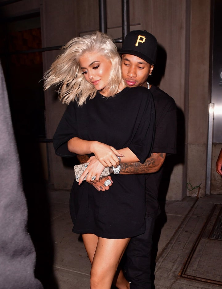 Kylie and Tyga do black on black on black.