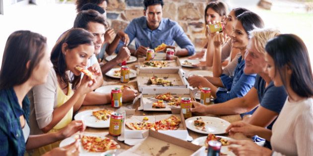 Cropped shot of a group of friends enjoying pizza togetherhttp://195.154.178.81/DATA/i_collage/pi/shoots/783606.jpg