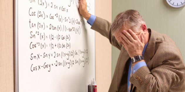 Senior maths teacher suffering emotional stress.