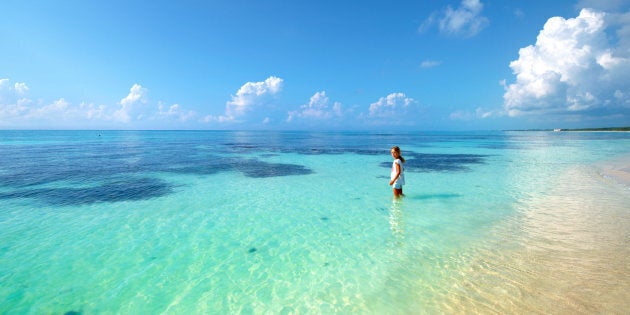 Turquoise waters of Tulum, Mexico.