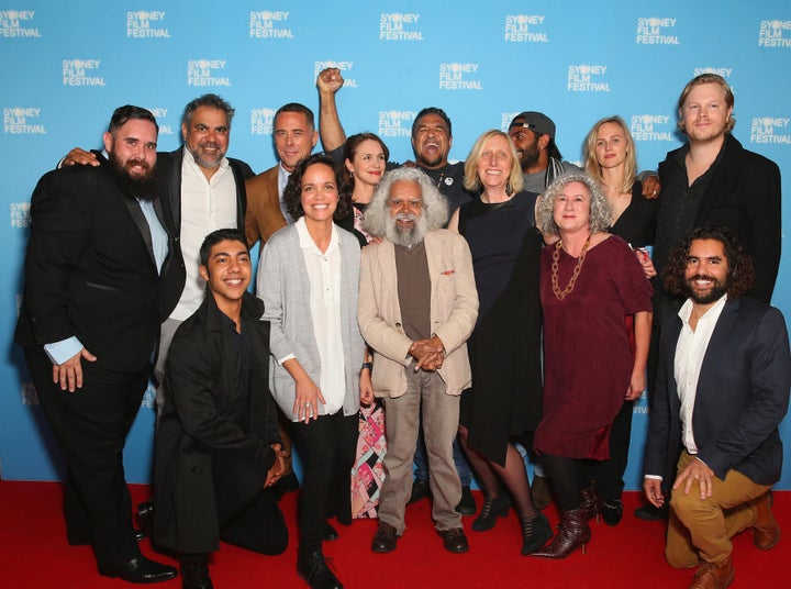 The cast and crew of 'Cleverman' at the world premiere of season two at the Sydney Film Festival.