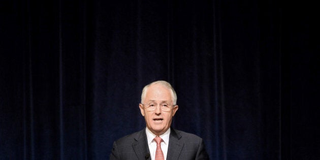 Malcolm Turnbull, Australia's prime minister, delivers the annual Lowy Institute lecture hosted by the Lowy Institute for International Policy in Sydney, Australia, on Wednesday, March 23, 2016. Turnbull earlier today announced support for two clean energy bodies, seeking to burnish his government's green credentials with an election in Australia potentially just over three months away. Photographer: Jeremy Piper/Bloomberg via Getty Images