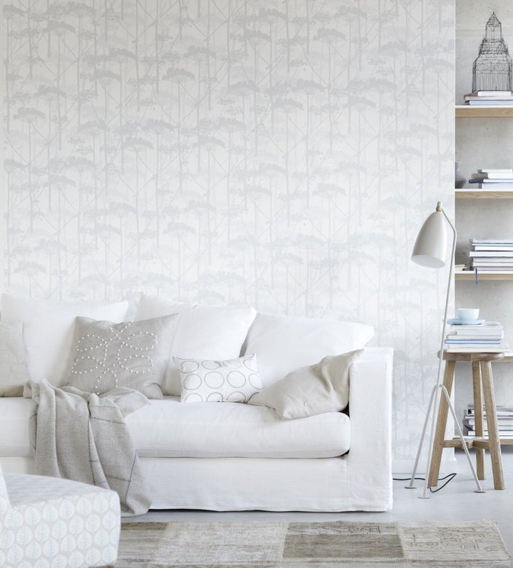 A white colour palette is calming and creates a sense of extra space.