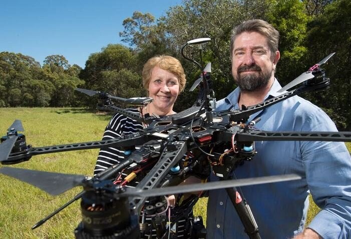 Dr Sandra Johnson and Dr Grant Hamilton from QUT