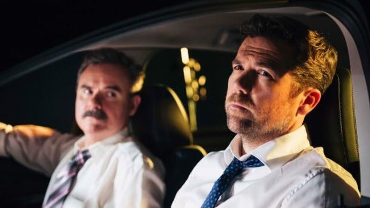 Patrick Brammall and Darren Gilshenan star in Stan's 'No Activity' which is set to be remade by Will Ferrell's production company.