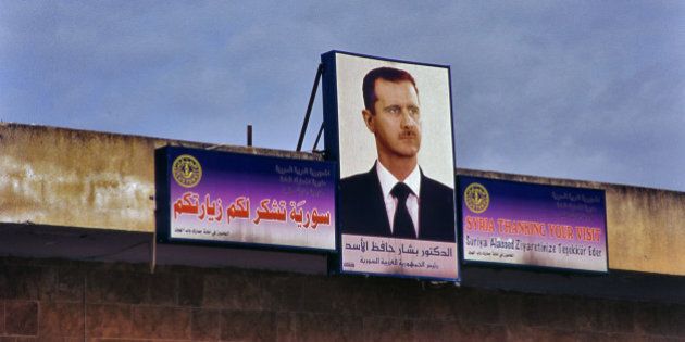 Portrait of Beshar Al Assad in Damasucus street
