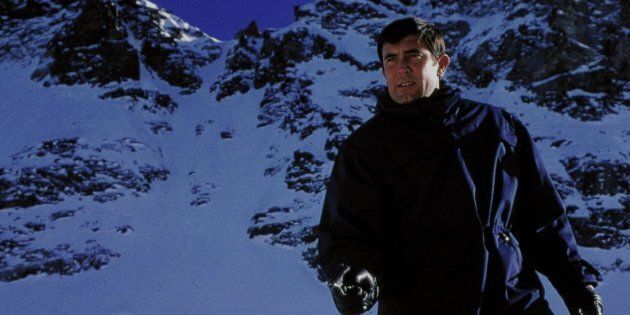 George Lazenby in the Swiss Alps 'On Her Majesty's Secret Service'.