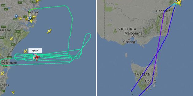 Qantas flight QF7 has been forced to dump fuel out over the ocean after wing parts were not functioning correctly.