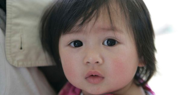 Baby girl, close-up