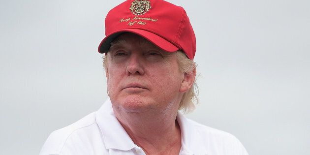 DORAL, FL - JANUARY 12: Donald Trump attends opening of Red Tiger Golf Course at Trump National Doral on January 12, 2015 in Doral, Florida. (Photo by Gustavo Caballero/Getty Images)