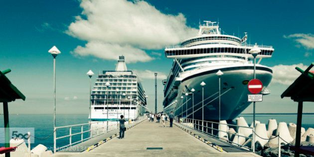 Cruise ship in Tallinn