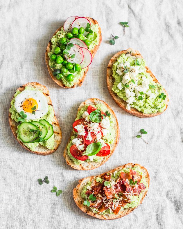 To satisfy a salt craving, make avocado toast with a pinch of salt.