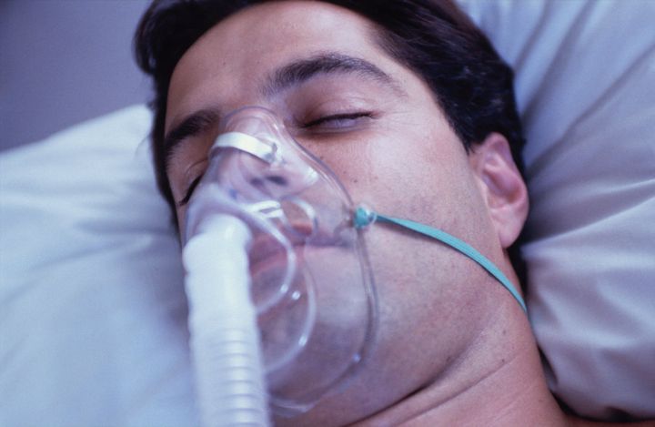 Sleep apnoea can be treated in some people with a mask.