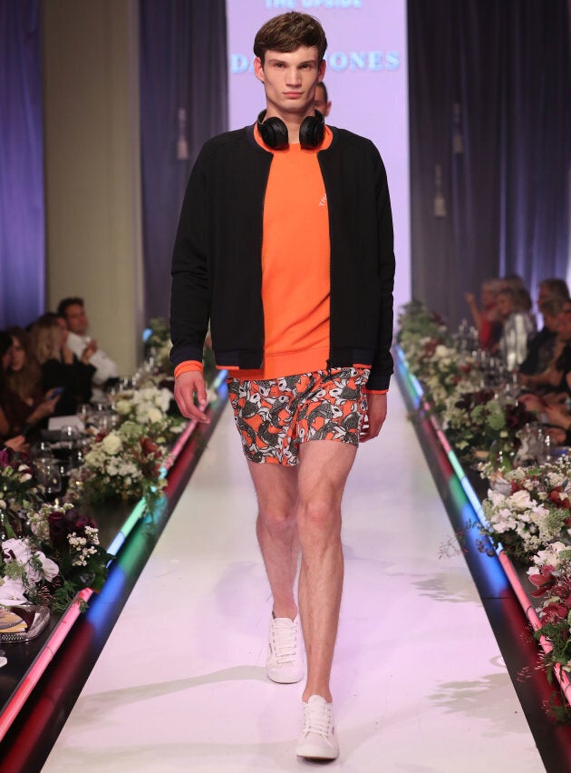 A model walks the runway in a design by The Upside during the David Jones Spring Summer 2017 Collections Launch