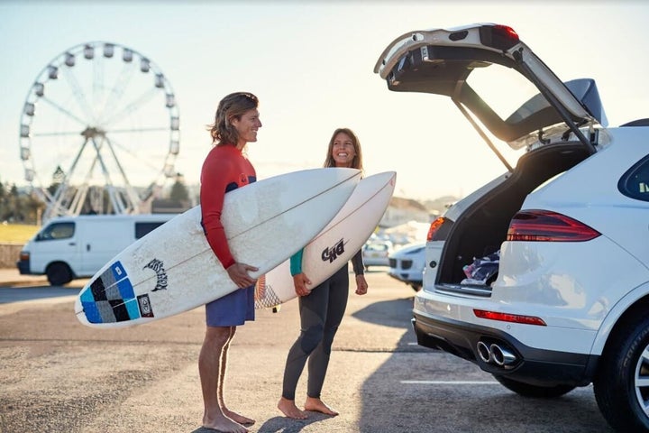 The real miracle here is not that you can ski and surf on the same day. It's that Torah and Angus got a parking spot at Bondi. Nobody in the history of civilisation has ever done that.