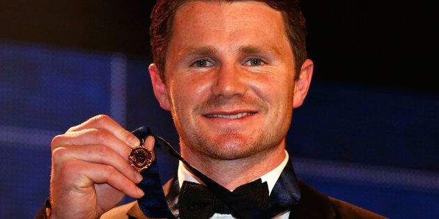 Last year's Brownlow winner Patrick Dangerfield is ineligible in this year's count following a one-week suspension for a controversial tackle.