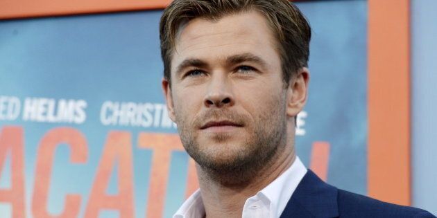 Cast member Chris Hemsworth poses during the premiere of the film