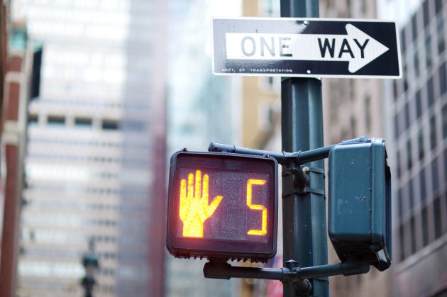 Practise deep breathing while waiting at the lights.