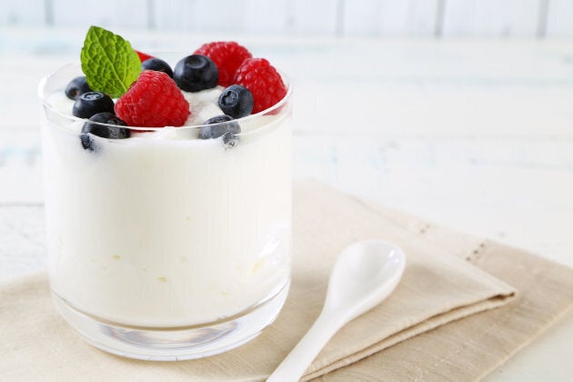 Look for yoghurts containing 'active' or 'live' cultures to get a probiotic fix.