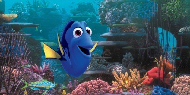 This image released by Disney-Pixar shows the character Dory, voiced by Ellen DeGeneres, in a scene from