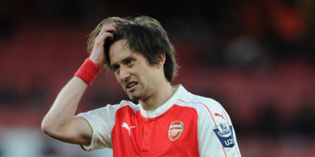 LONDON, ENGLAND - MAY 03: Tomas Rosicky of Arsenal during the Barclays U21 Premier League match between Arsenal and Blackburn Rovers at Emirates Stadium on May 3, 2016 in London, England. (Photo by Stuart MacFarlane/Arsenal FC via Getty Images)