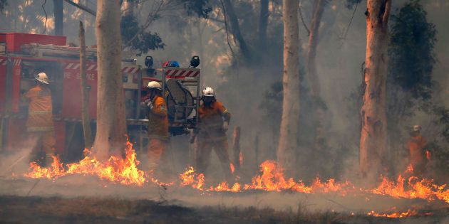 Firefighters have contained a bushfire at Caloundra.