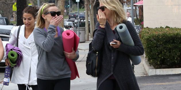 Reese Witherspoon and Naomi Watts on February 06, 2014 in Los Angeles, California.