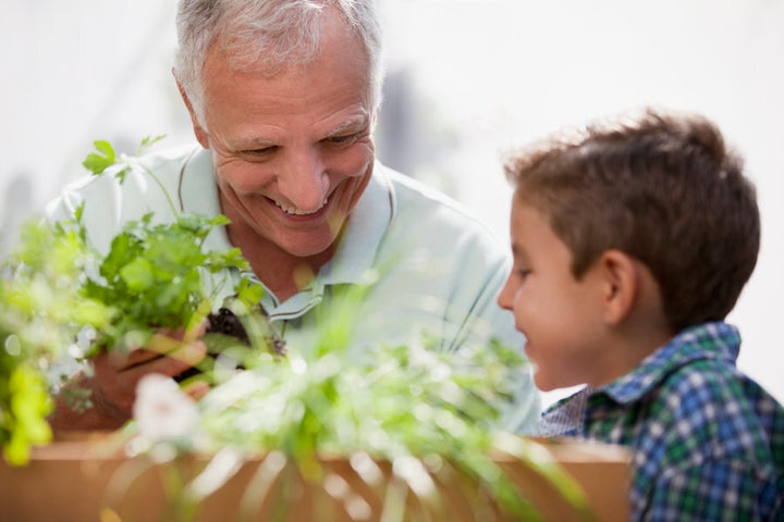 Gardening with kids is a great way to teach kids about food and where it comes from.