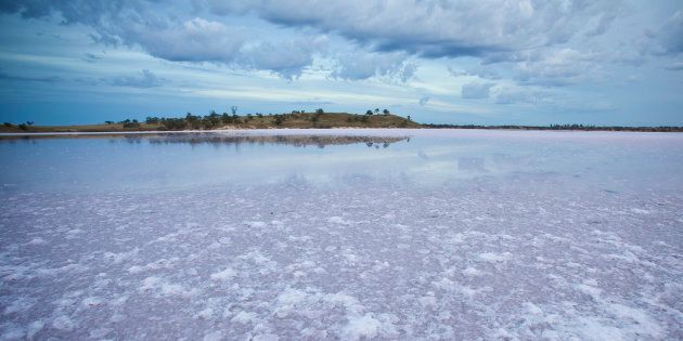 Salt Lake, Pink Lakes, Murray Sunset National Park, Victoria, VIC, Australia