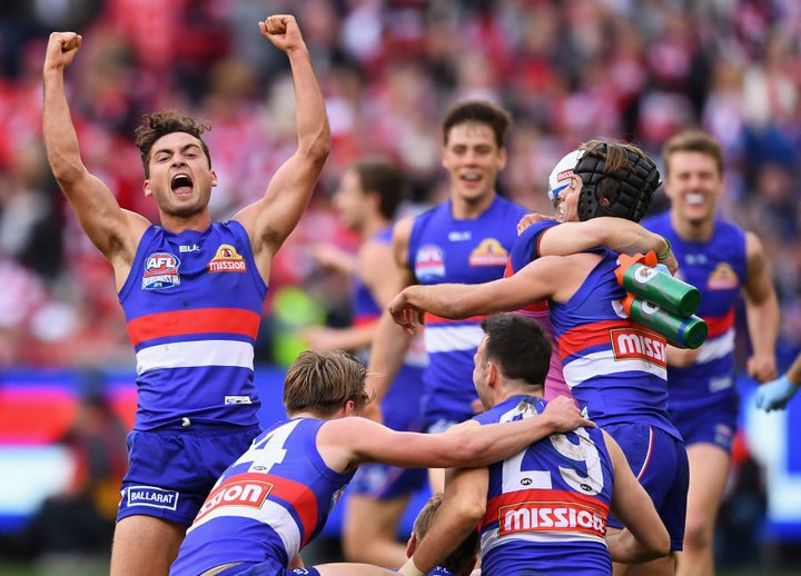 Luke Dahlhaus of the Bulldogs will probably not go to bed early tonight.