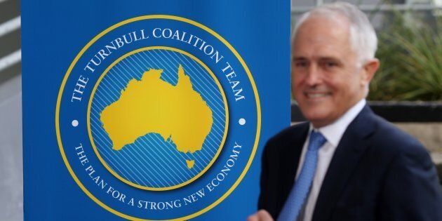 Malcolm Turnbull's new banners and logo