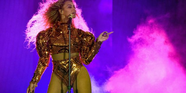 HOUSTON, TX - MAY 07: Beyonce performs onstage during 'The Formation World Tour' at NRG Stadium on May 7, 2016 in Houston, Texas. Beyonce wears a custom Atsuko Kudo bodysuit and Alexandre Vaulthier boots. (Photo by Larry Busacca/PW/WireImage)