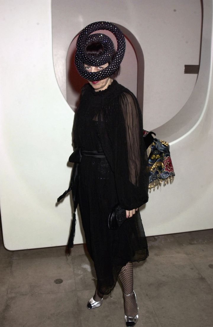 Isabella Blow at the Swarovski Jewellery Fashion Show in 2003.