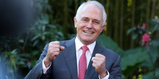 Malcolm Turnbull at a campaign event in western Sydney