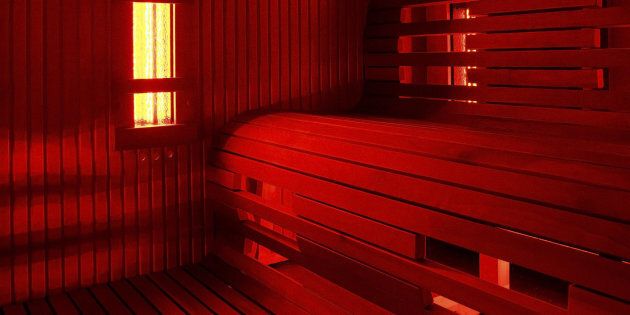 Infrared sauna cabin (infra)red light