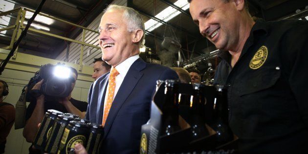 Malcolm Turnbull visited the Mornington Peninsula Brewery on Thursday