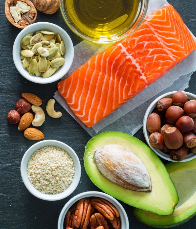 Healthy fats from nuts, seeds, avocado, hemp seeds and oily fish can also help with satiety.