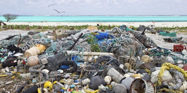 Plastic garbage collected from research plot to assess plastic pollution, Eastern Island, Midway Atoll National Wildlife Refuge, Northwest Hawaiian Islands